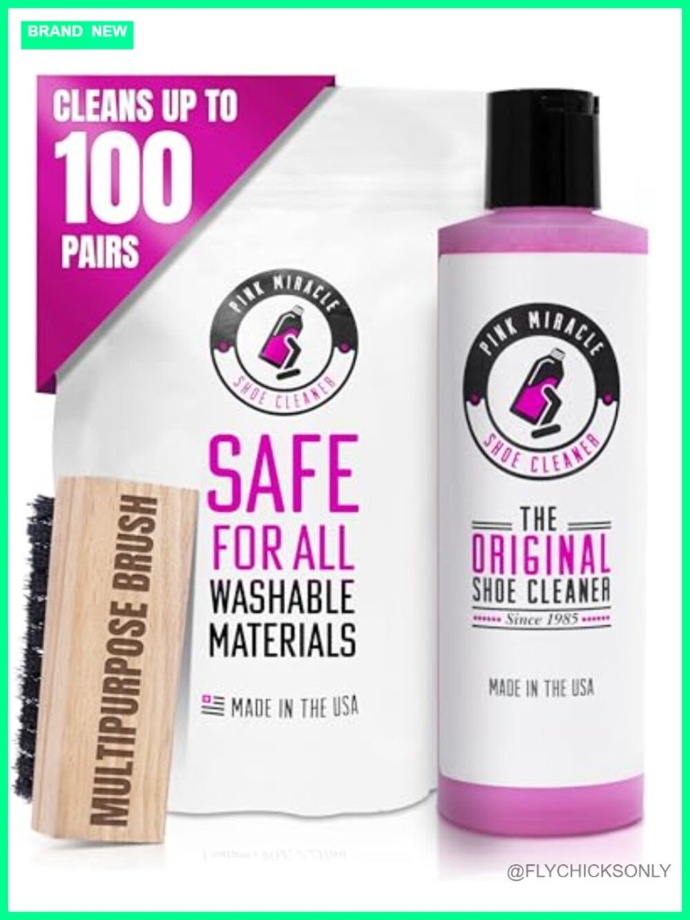 Shoe Cleaner Kit for Sneakers Leather Suede Canvas & Washable Fabrics